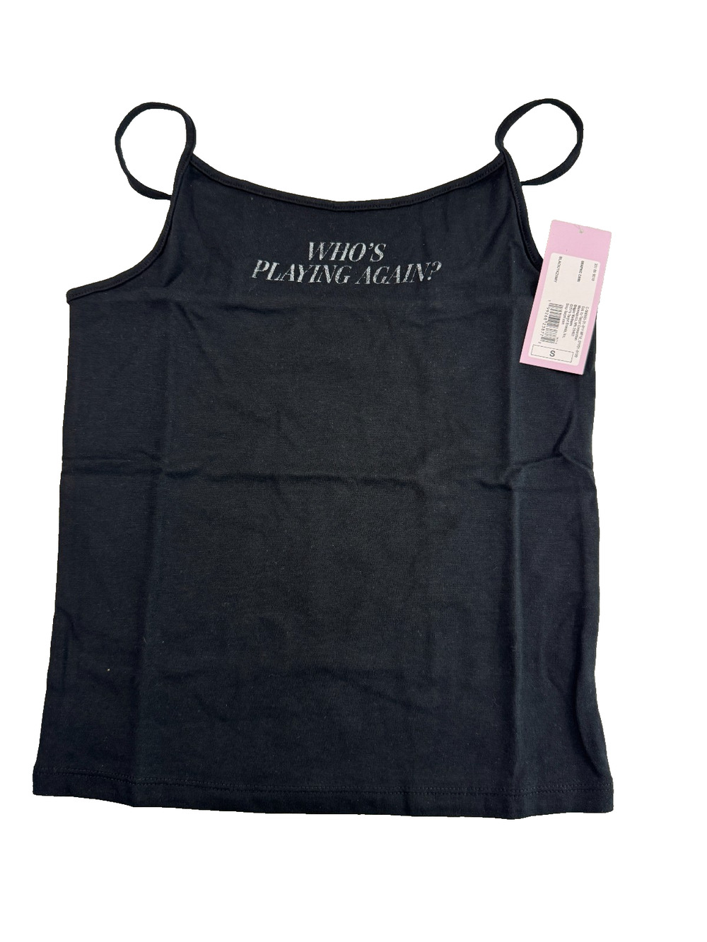 Wild Fable Women's Graphic Camisole Embroidered Quote Size 3X Black NWT